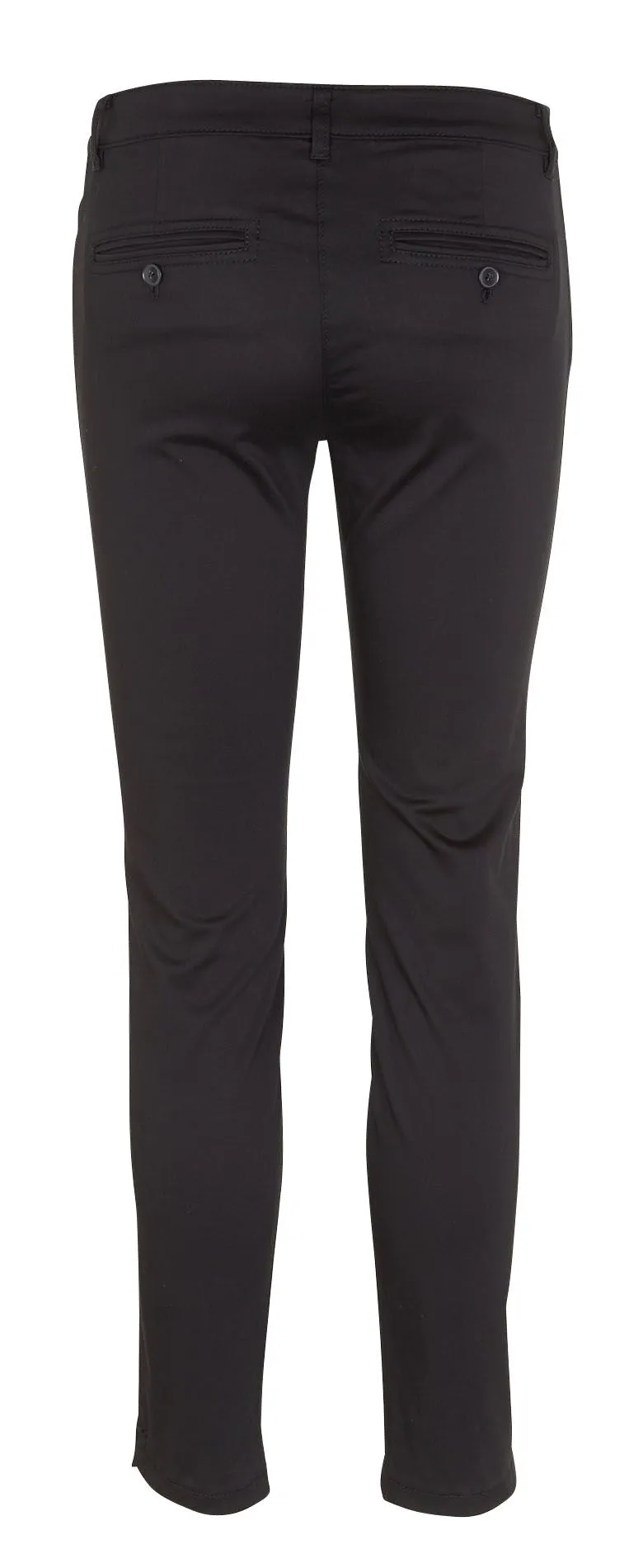 Pantalón slim tobillero de algodón en negro