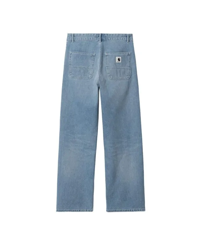 Pantalón Vaquero Carhartt WIP W' Simple Pant Azul (Light True Washed)