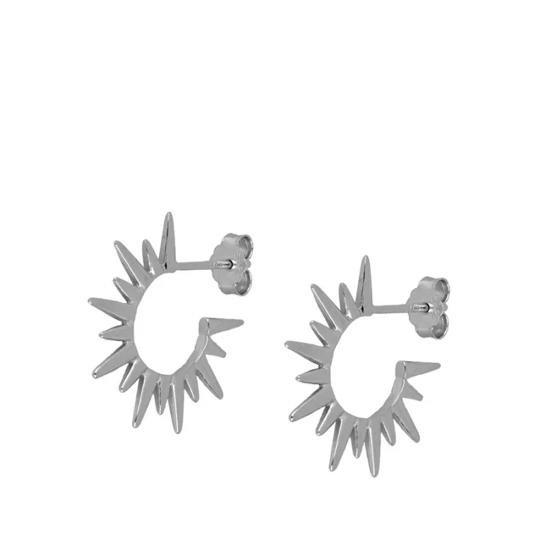 Pendienetes en plata Aro Santorini
