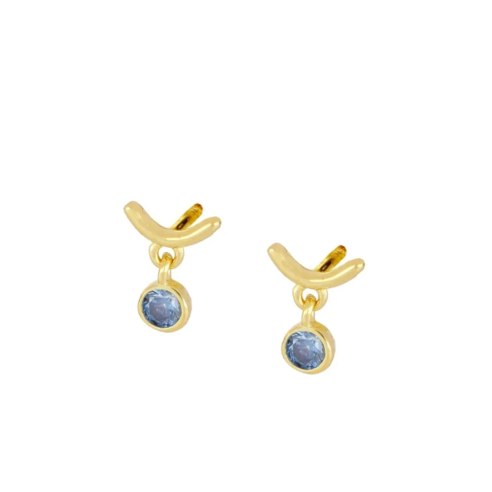 Pendiente Chic Tanzanita Oro