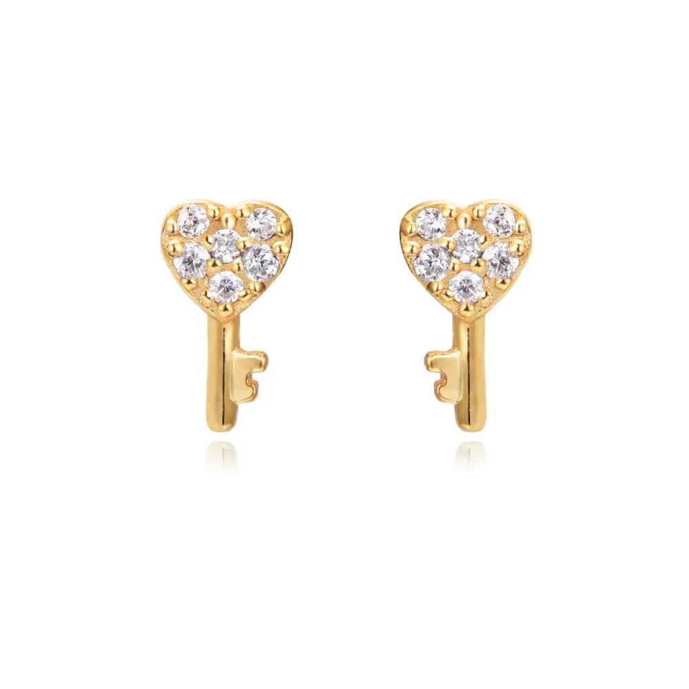 Pendiente Cley Heart Oro