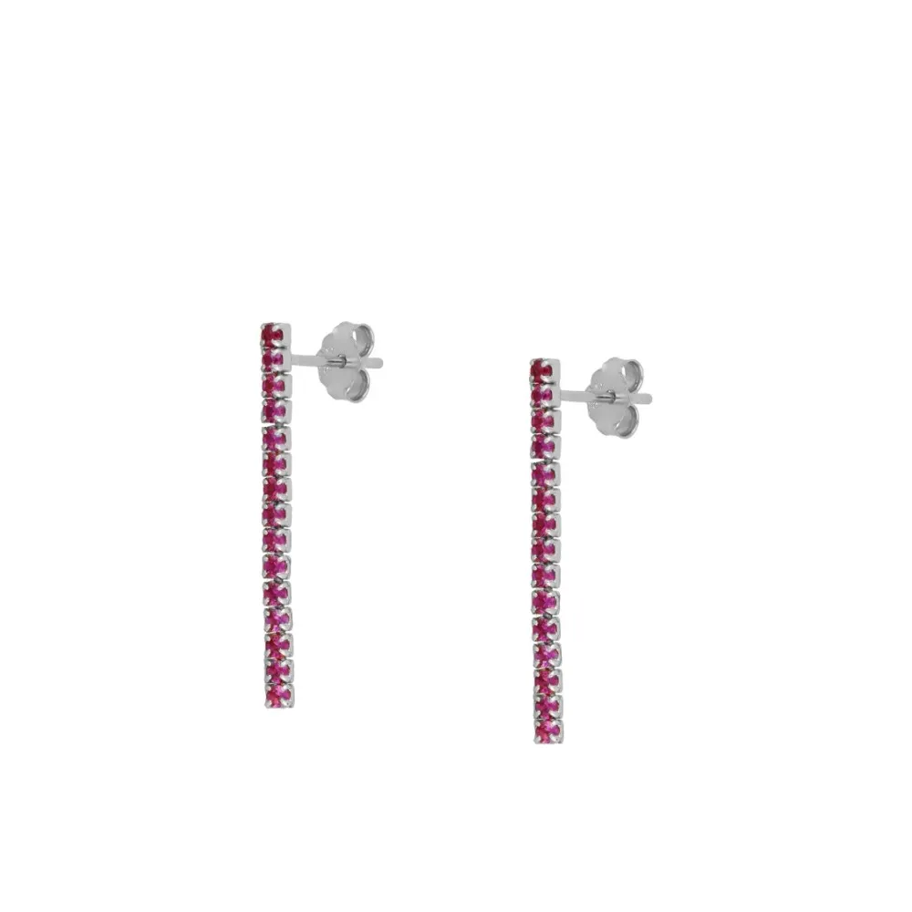 Pendiente Riviere Fucsia