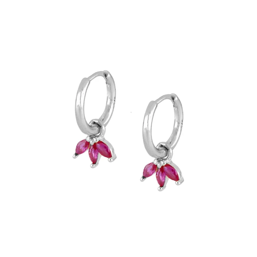 Pendiente Tréveris Circonitas Fucsia