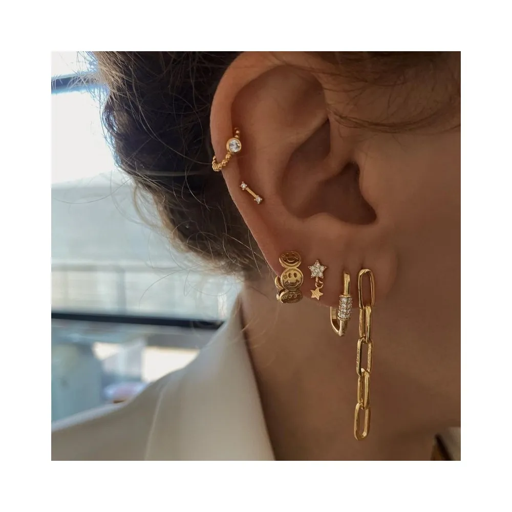 Pendiente Tube Oro