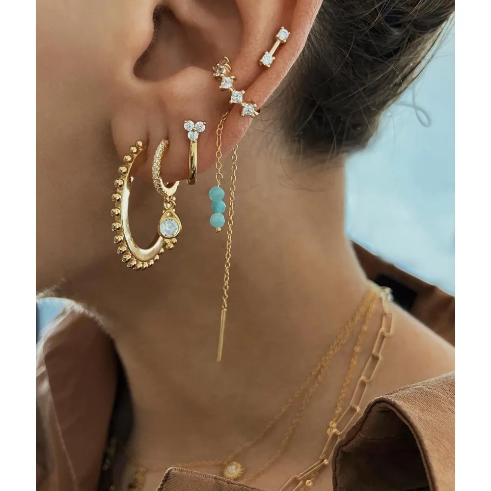 Pendiente Tube Oro