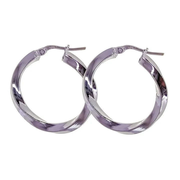 Pendientes Aro Rizado Plata