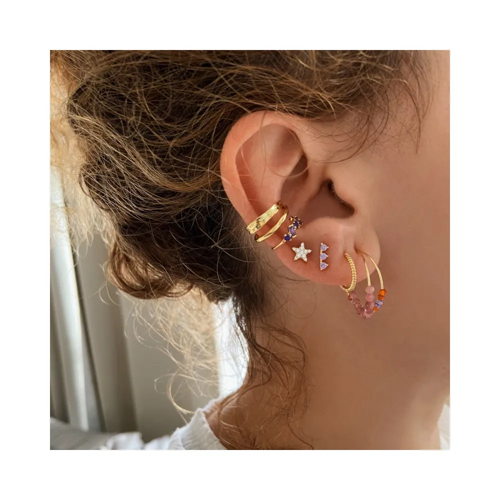 Pendientes Dinant 24 mm Oro (Varios Colores)
