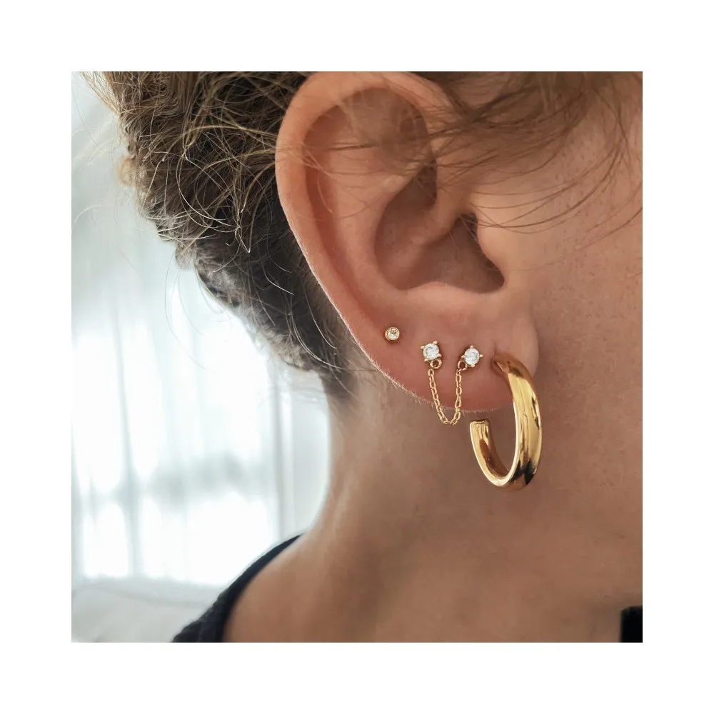 Pendientes Kinsasa 35mm Oro (Par)