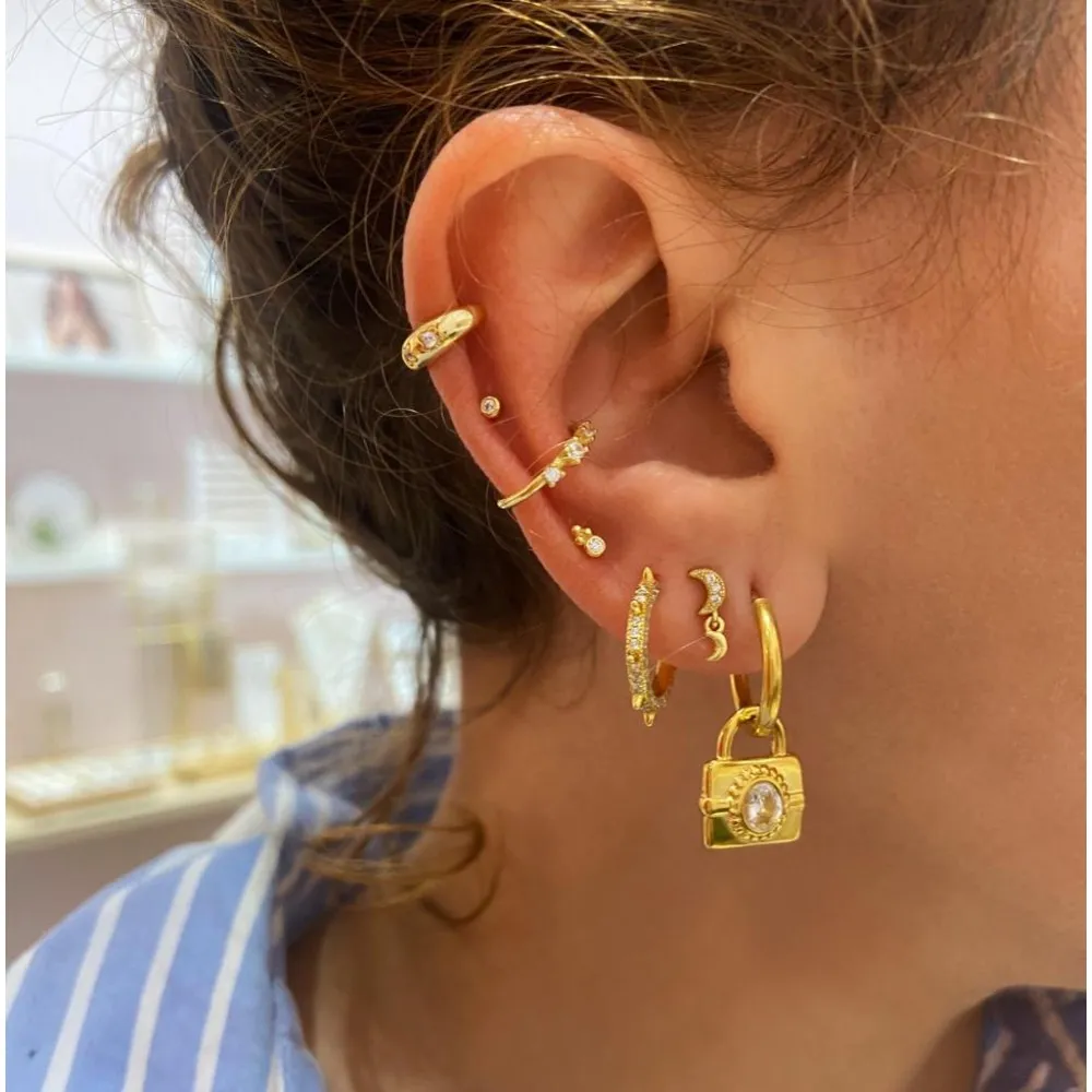 Pendientes Rotan Oro (PAR)