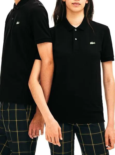 polo lacoste live unisex strech negro 