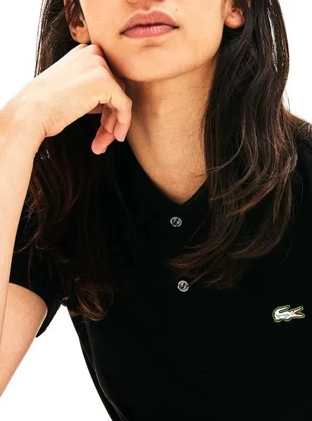 polo lacoste live unisex strech negro 