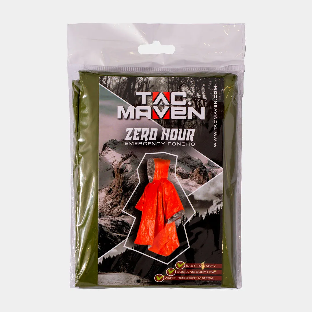 PONCHO DE EMERGENCIA VERDE OLIVA  PENTAGON TAC MAVEN