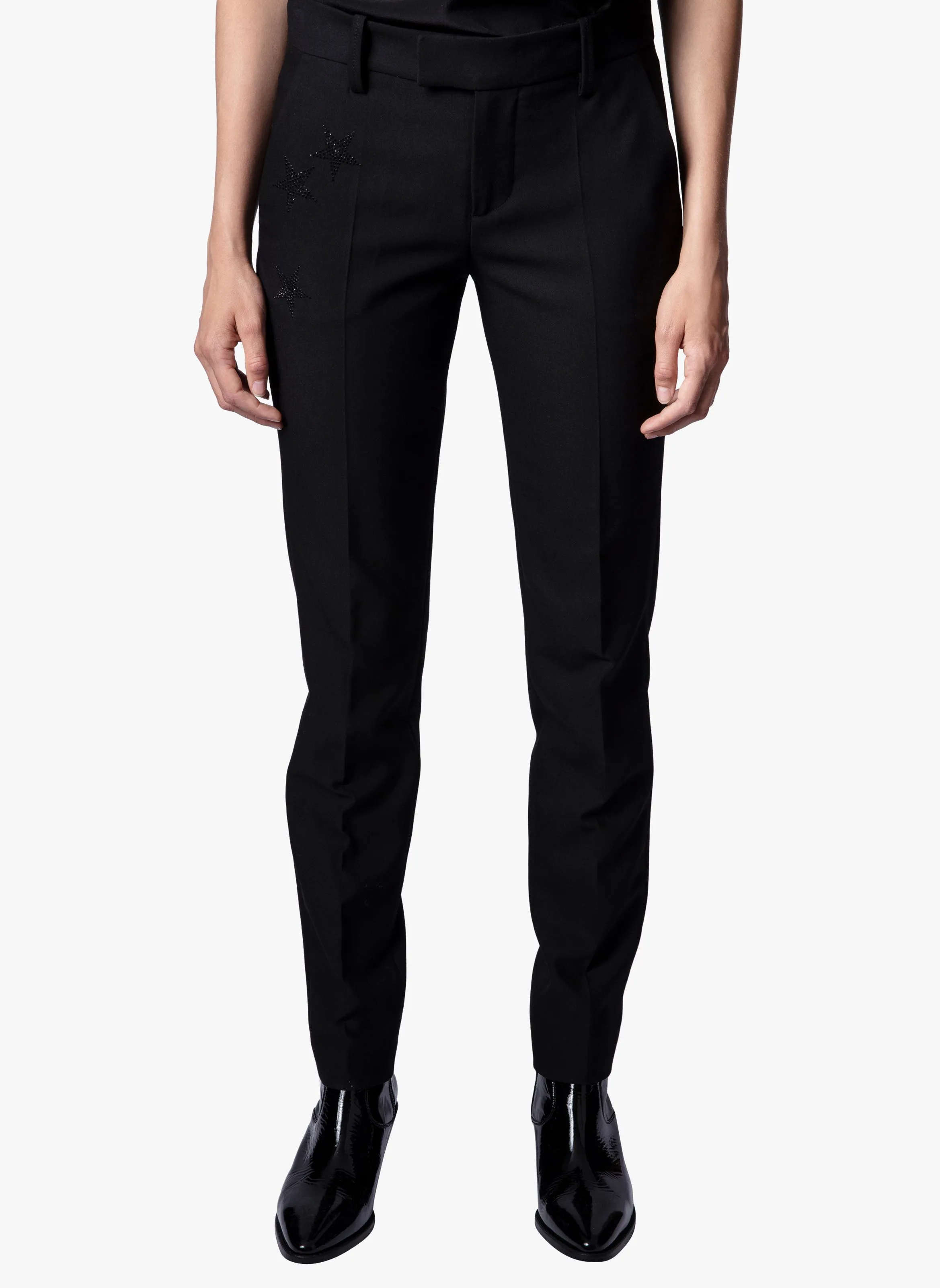 PRUNE  PANTALóN RECTO EN NEGRO