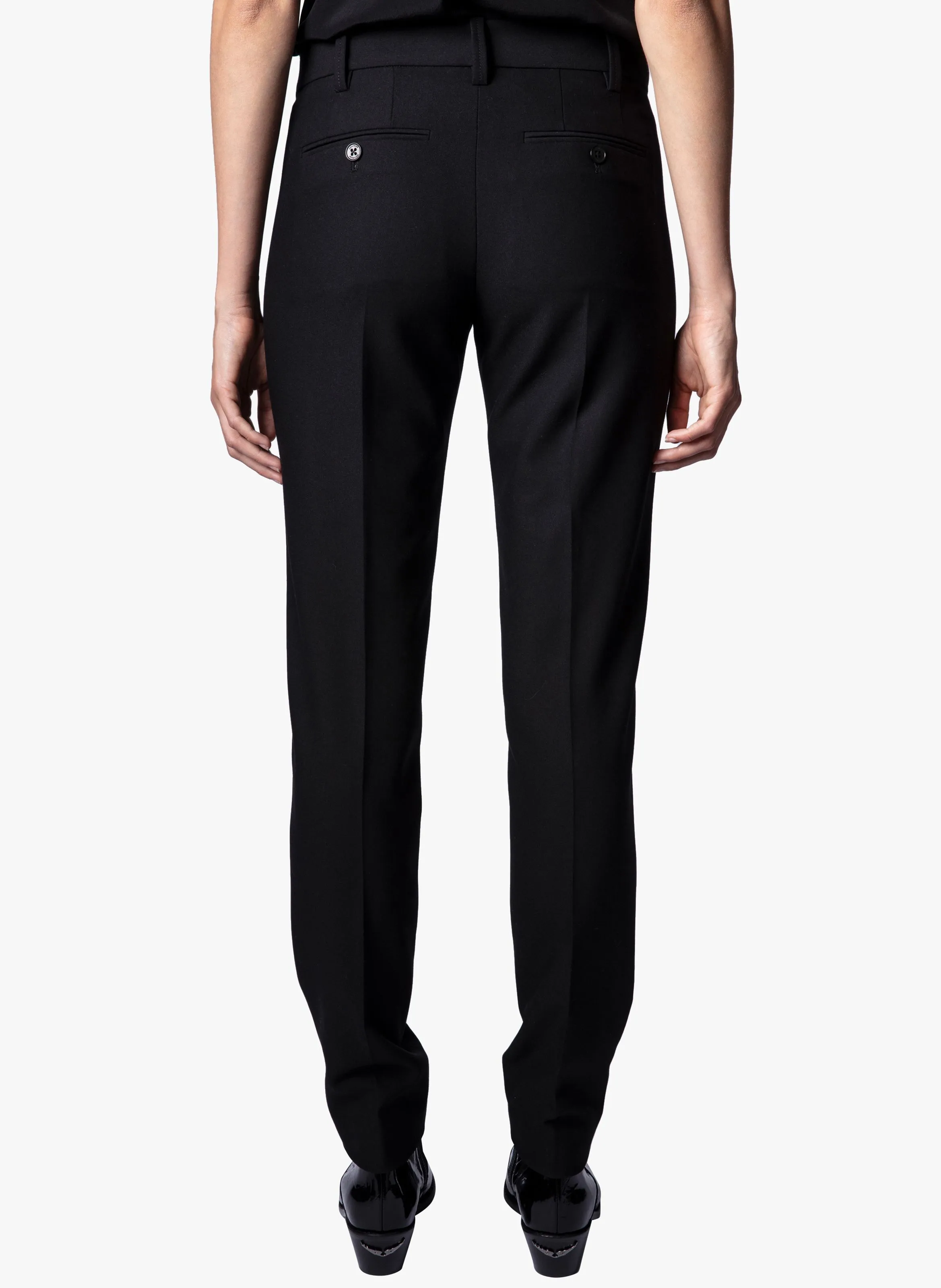 PRUNE  PANTALóN RECTO EN NEGRO