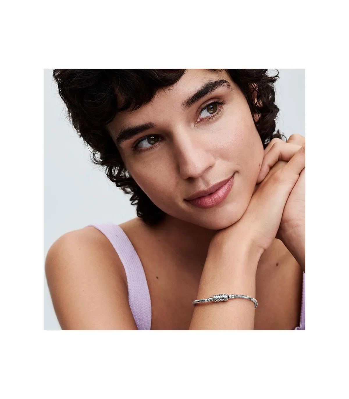 PULSERA PANDORA MOMENTS CADENA DE SERPIENTE CON CIERRE DESLIZANTE MAGNéTICO  590122C00