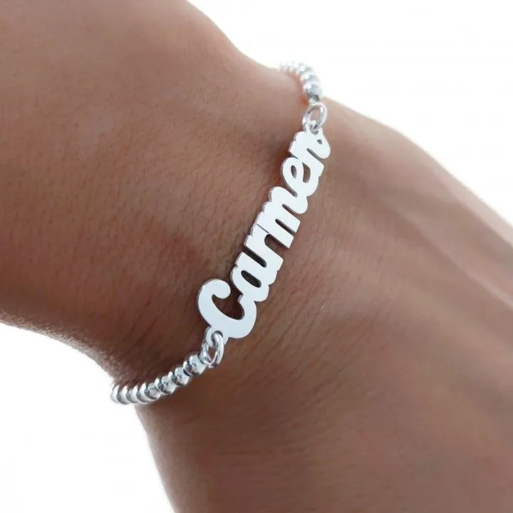 Pulsera Plata Nombre