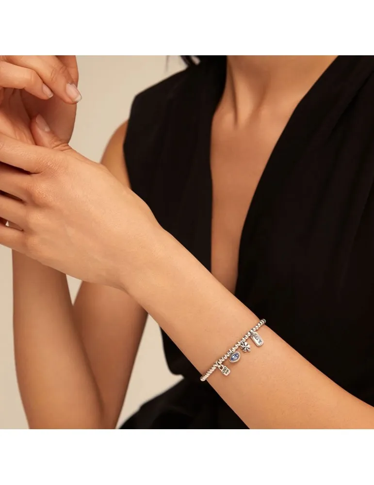 Pulsera Uno de 50 I´m Waiting 4u Suerte Azul