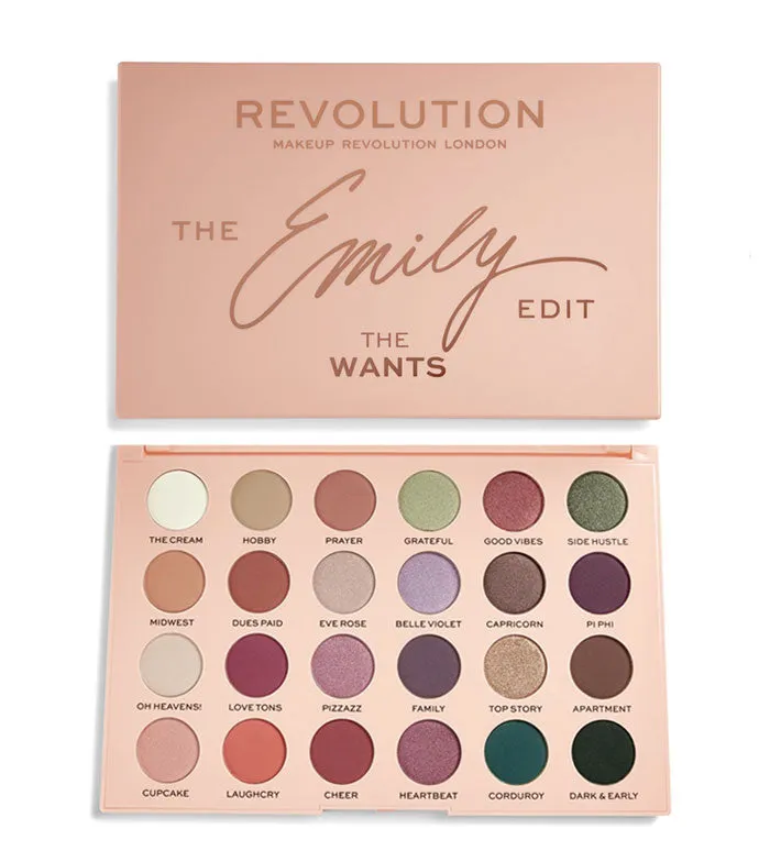REVOLUTION  PALETA DE SOMBRAS THE EMILY EDIT  THE WANTS