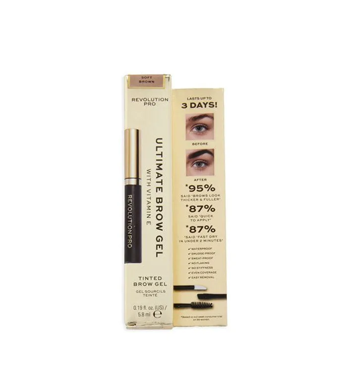 REVOLUTION PRO  GEL PARA CEJAS ULTIMATE BROW  SOFT BROWN