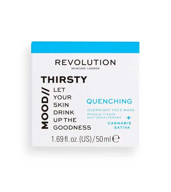 REVOLUTION SKINCARE  MASCARILLA FACIAL DE NOCHE HIDRATANTE THIRSTY MOOD QUENCHING