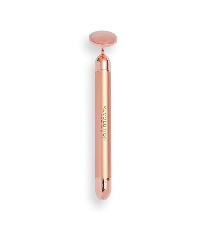 REVOLUTION SKINCARE  RODILLO FACIAL DE CUARZO ROSA CON VIBRACIóN