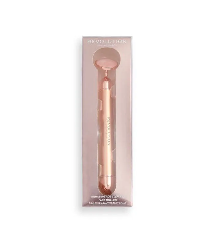REVOLUTION SKINCARE  RODILLO FACIAL DE CUARZO ROSA CON VIBRACIóN