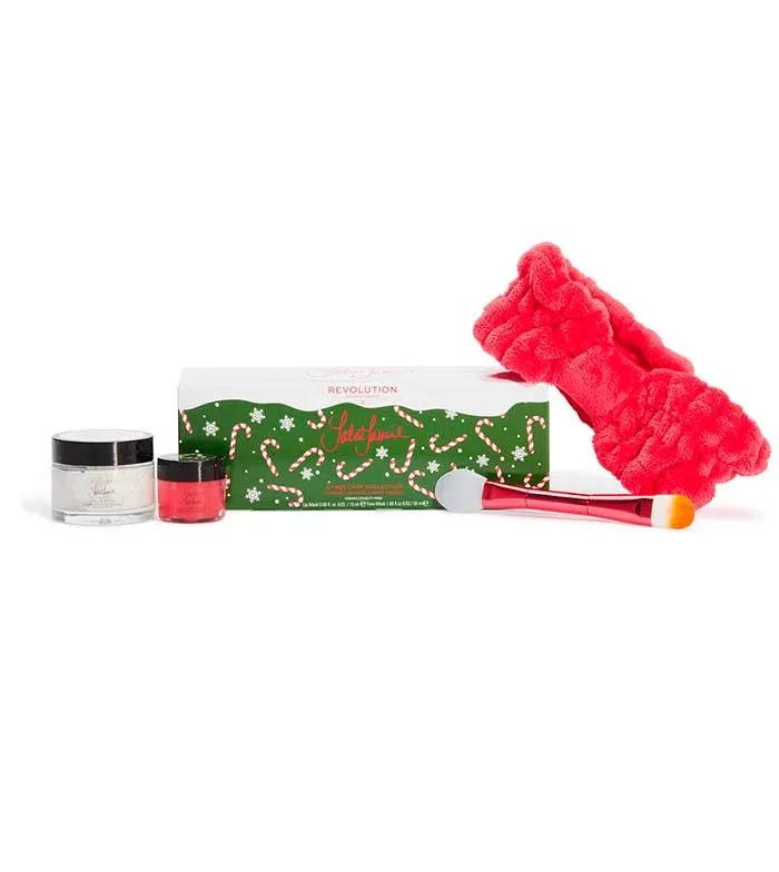 REVOLUTION SKINCARE  SET DE REGALO JAKEJAMIE CANDY CANE COLLECTION