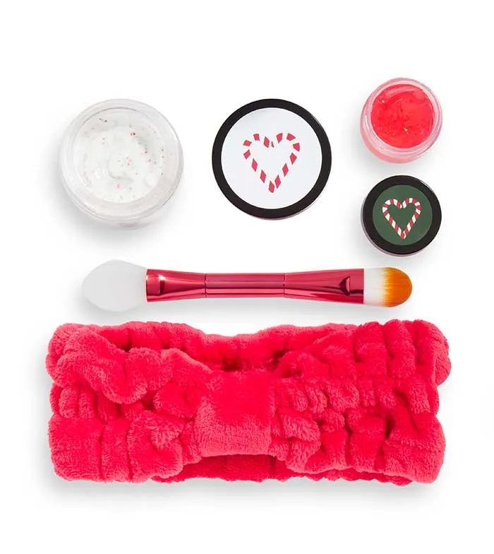 REVOLUTION SKINCARE  SET DE REGALO JAKEJAMIE CANDY CANE COLLECTION