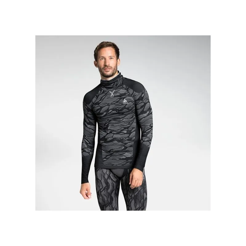 ROPA INTERIOR ODLO MáSCARA FACIAL PERFORMANCE BLACKCOMB (NEGRO  ODLO GRIS ACERO  PLATA) HOMBRE