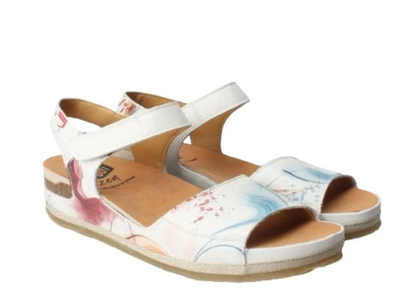 SANDALIA DE CUÑA TAMPA ON FOOT EN COLOR HIELO 214