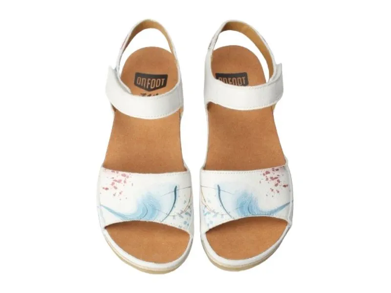 SANDALIA DE CUÑA TAMPA ON FOOT EN COLOR HIELO 214