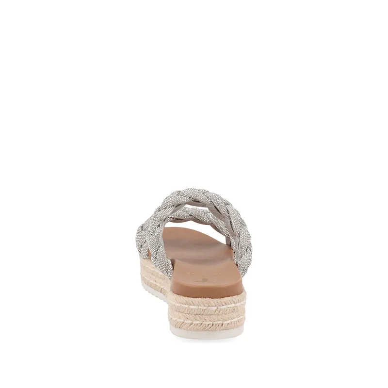 Sandalia de Piso Trender color Plata para Mujer