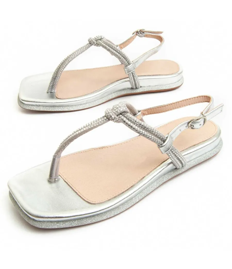 Sandalia Para Mujer.  Montevita  Prins2  91711 Plateado