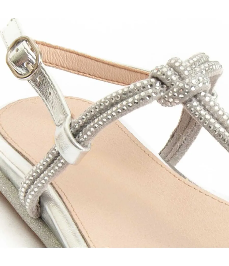 Sandalia Para Mujer.  Montevita  Prins2  91711 Plateado