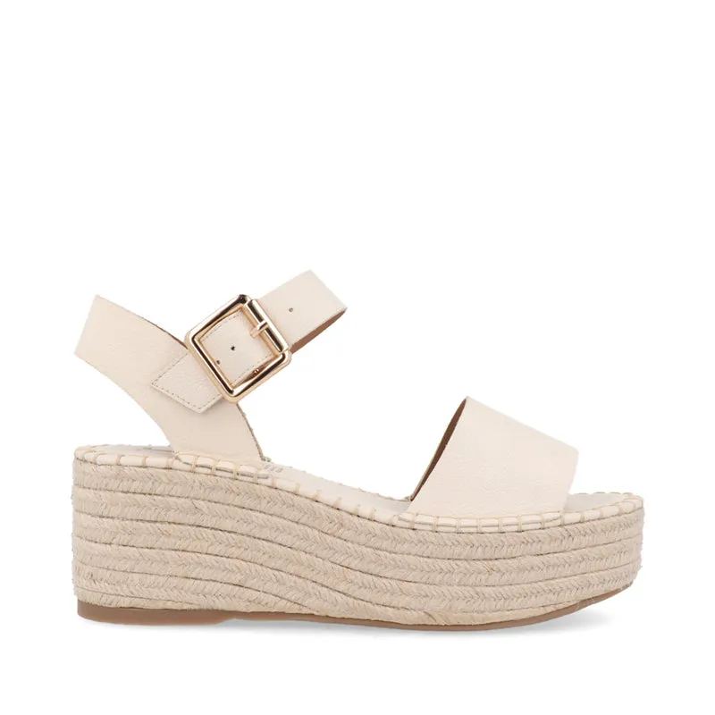 Sandalia Trender color Hueso para Mujer