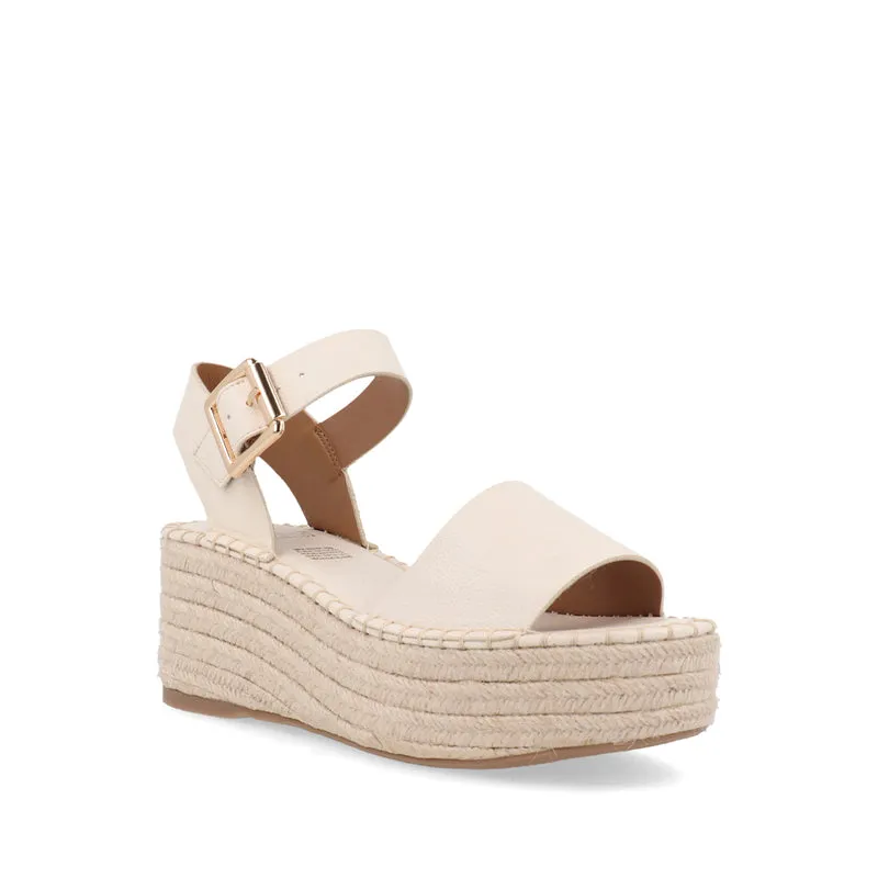 Sandalia Trender color Hueso para Mujer