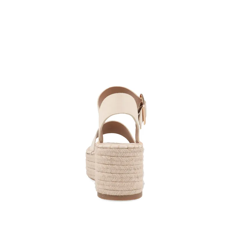 Sandalia Trender color Hueso para Mujer