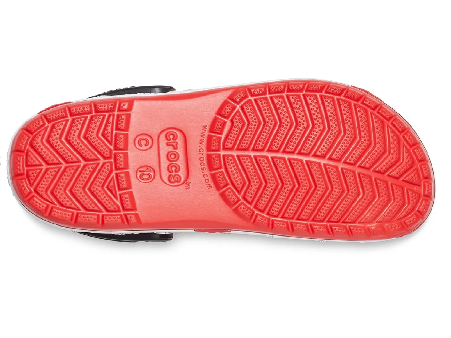 Sandalias Crocs Snoopy Rojo Para Niño