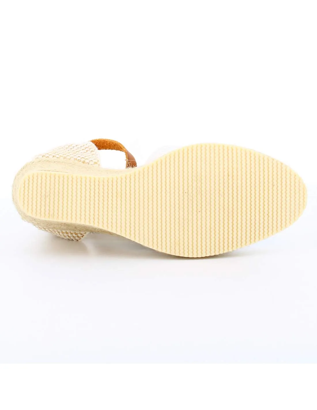 Sandalias Cuña Flores Negro