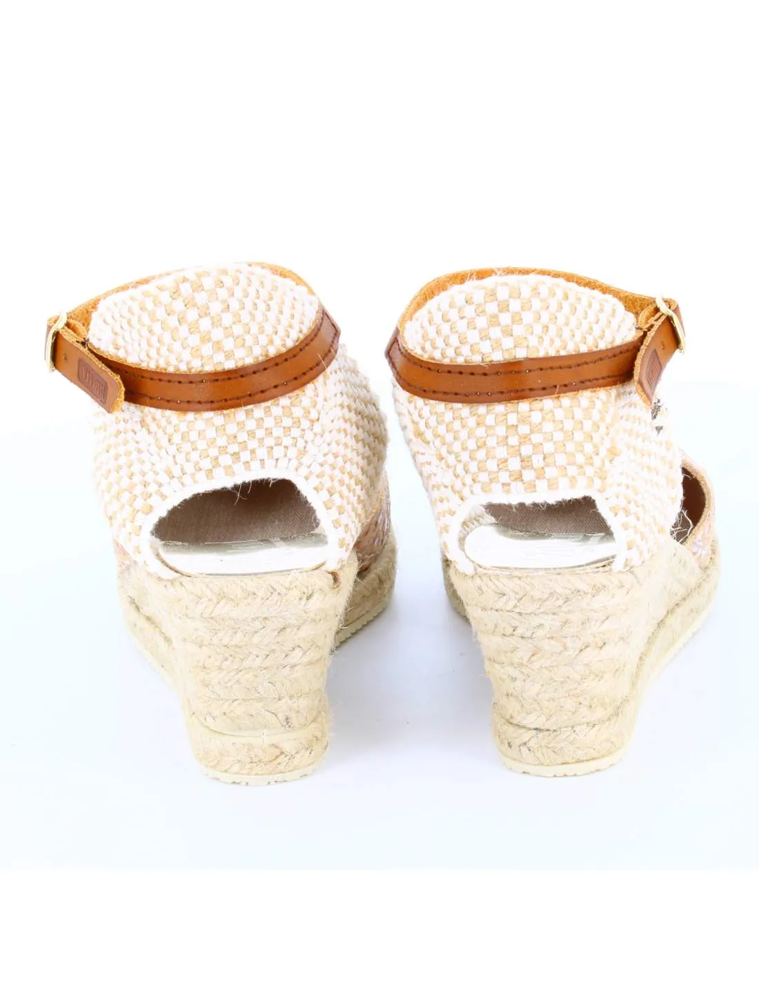 Sandalias Mujer Cuña AVIGNON Rosa/Beige