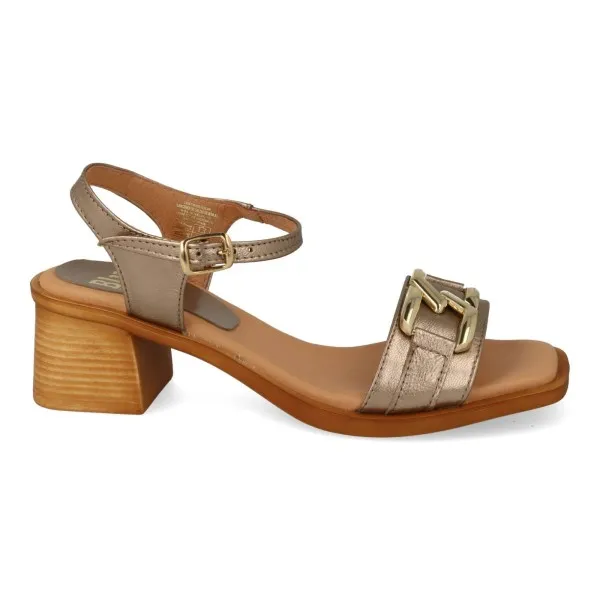 SANDALIAS TACON DORADAS MUJER MOD. ORBIT