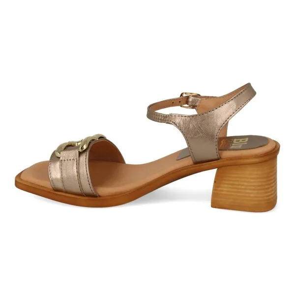 SANDALIAS TACON DORADAS MUJER MOD. ORBIT