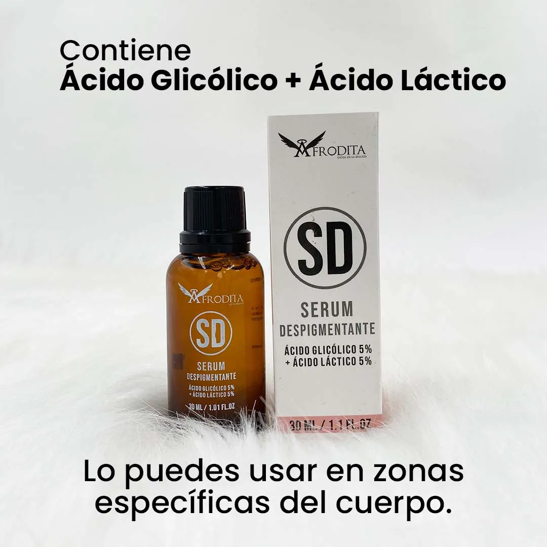 Serum Despigmentante | cido Láctico y Glicólico 5% – Afrodita