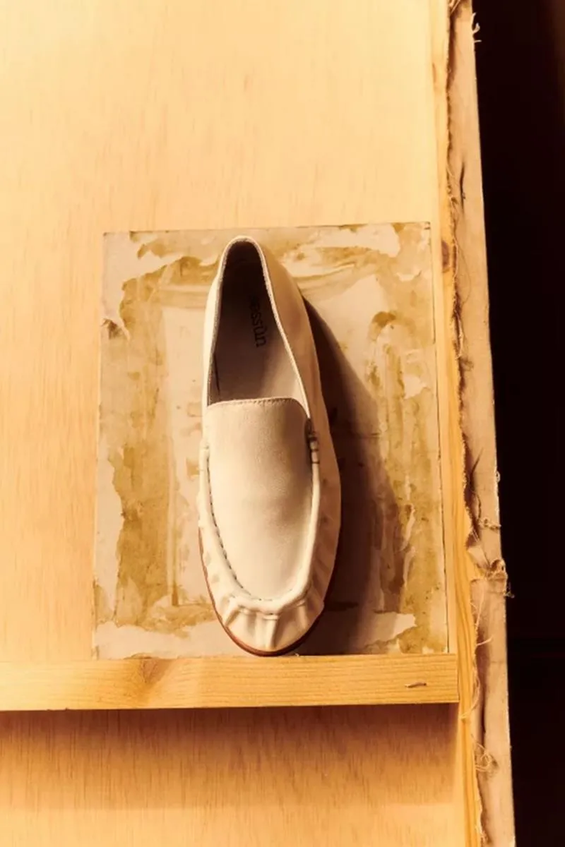 SESSùN  MOCASINES DE PIEL AYANO OFFWHITE