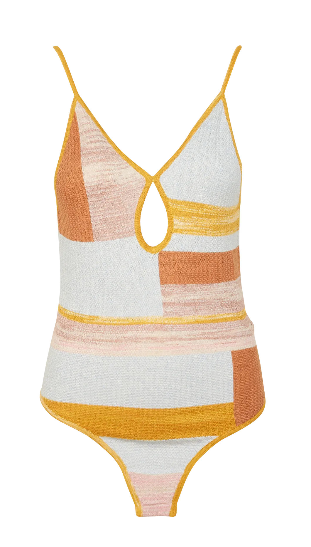 SESSUN MACEO  BODY CUELLO EN V DE PUNTO EN MULTICOLOR