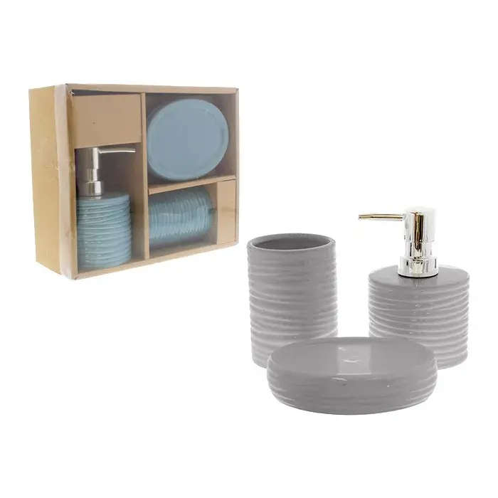Set de 3 accesorios para baño