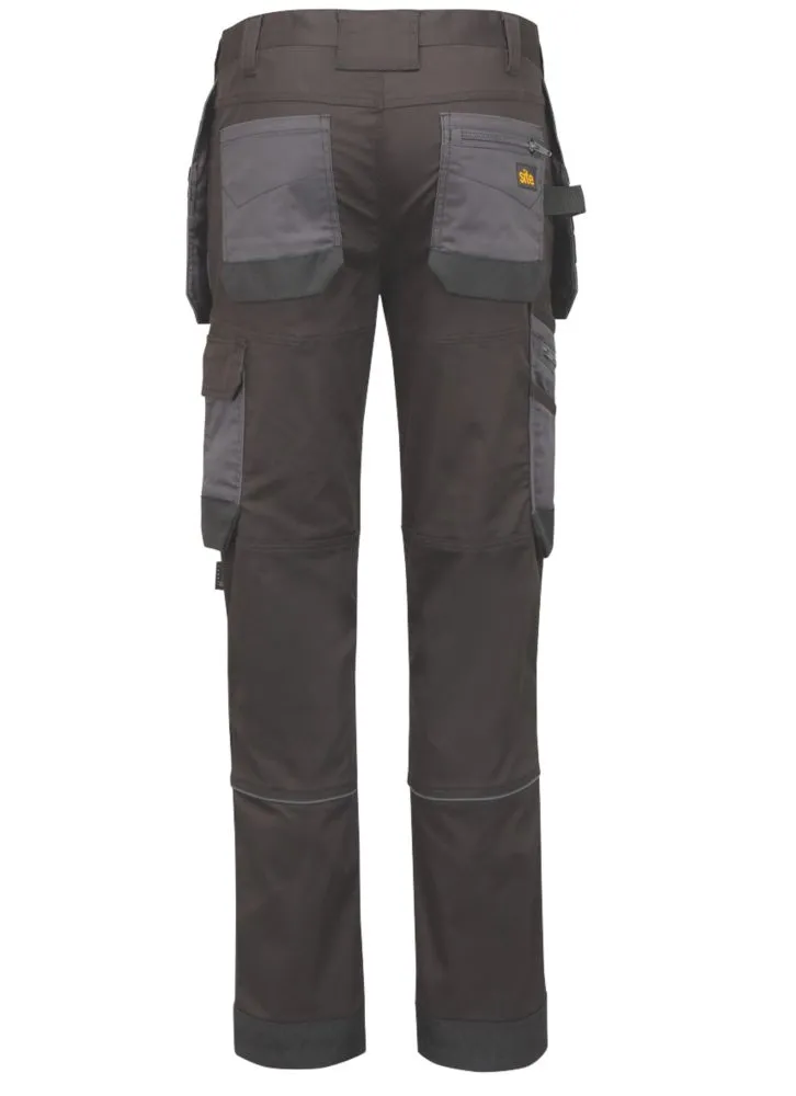Site Bolden, pantalón elástico con bolsillo de pistolera, gris/negro (cintura 32