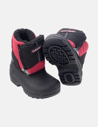 Skechers Bota negra combinada