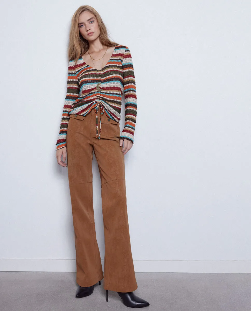 Slowlove Pantalón efecto piel desgastada