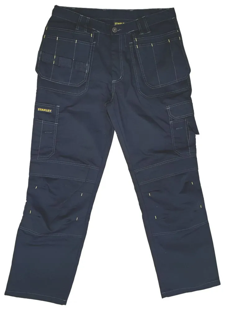 Stanley Huntsville, pantalón de trabajo con bolsillos de pistolera, negro (cintura 32